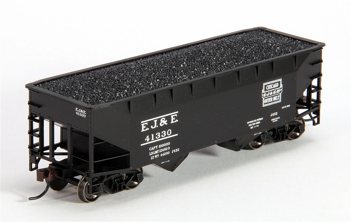 2-Bay Offset Hopper Car Flat End - Elgin Joliet & Eastern (20001493) 3 2-Bay Offset Hopper Car Flat End - Elgin Joliet & Eastern (20001493)