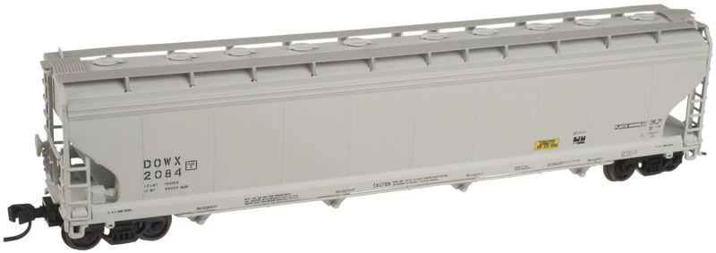 ACF 5701 Cubic Foot Plastics 4 Bay Covered Hopper - Dow Chemical (50001467) 3 ACF 5701 Cubic Foot Plastics 4 Bay Covered Hopper - Dow Chemical (50001467)
