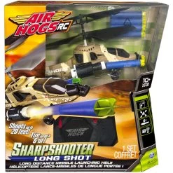 Air Hogs Sharpshooter Long Shot RC Helicopter With Bonus Darts
