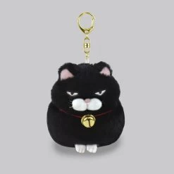 Amuse Plushie: Higemanju Kuromame Plush Keychain