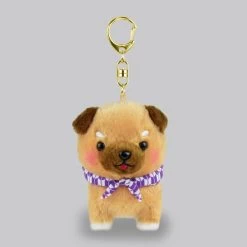 Amuse Plushie: Marutama Mameshiba Sankyoudai Mamesaburo Plush Keychain