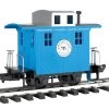 Caboose Short Line Railroad - Blue With Silver Roof (98086) -Trendy Toy Store caboose short line railroad blue with silver roof 98086 42790