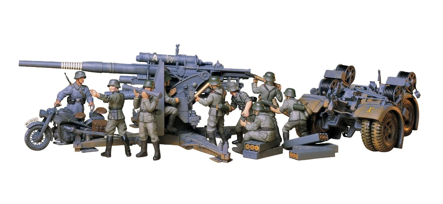 German 88mm Gun Flak 36/37 #17 (35017) 3 German 88mm Gun Flak 36/37 #17 (35017)