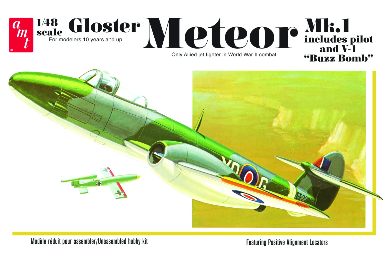 Gloster Meteor MK-1 Fighter Jet (AMT825) 3 Gloster Meteor MK-1 Fighter Jet (AMT825)
