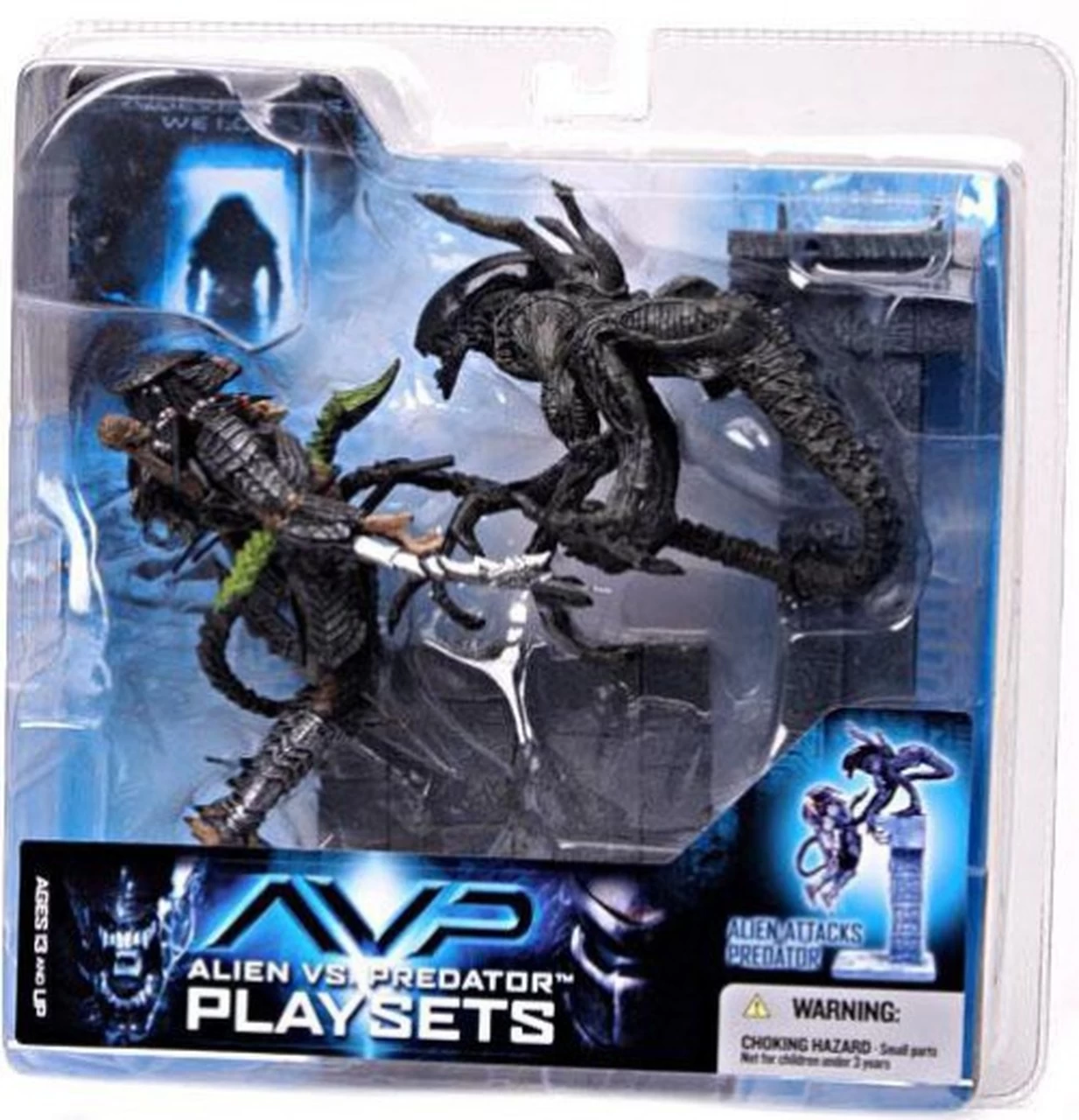 McFarlane Alien Vs. Predator Movie Playsets Action Figure Alien Attacks Predator 3 McFarlane Alien Vs. Predator Movie Playsets Action Figure Alien Attacks Predator