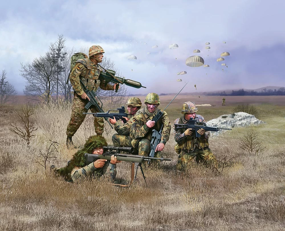 Modern German Paratroopers (80-2521) 3 Modern German Paratroopers (80-2521)