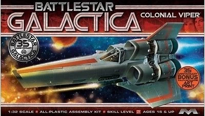 Moebius Battlestar Galactica 1/32 Model Kit Colonial Viper (MOB940) 3 Moebius Battlestar Galactica 1/32 Model Kit Colonial Viper (MOB940)