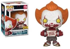 Pop! Movies IT Chapter Two Vinyl Figure Pennywise With Skateboard #778 Hot Topic Exclusive