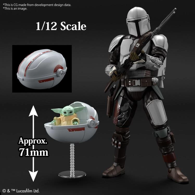 Star Wars 1/4 Scale Model Kit: Grogu 7 Star Wars 1/4 Scale Model Kit: Grogu - Image 5