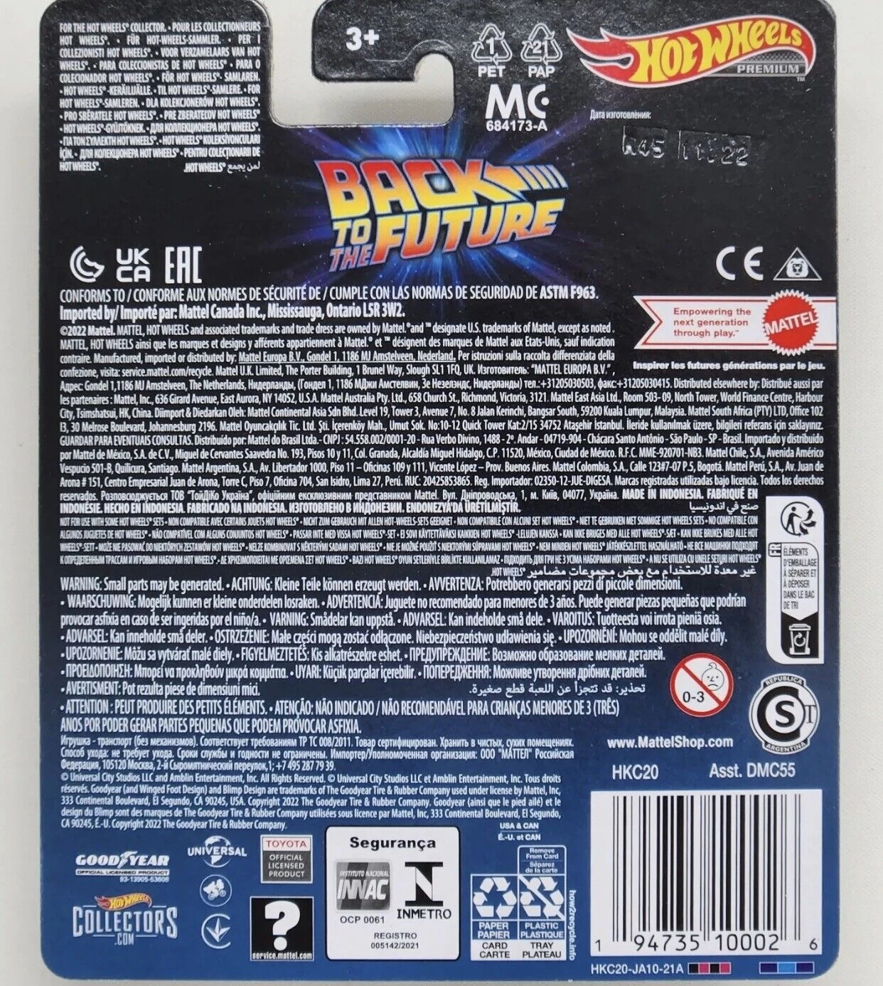 Hot Wheels Premium Retro Entertainment Back To The Future Metal: 1987 Toyota SR5 XtraCab Pickup Truck 4 Hot Wheels Premium Retro Entertainment Back To The Future Metal: 1987 Toyota SR5 XtraCab Pickup Truck - Image 2