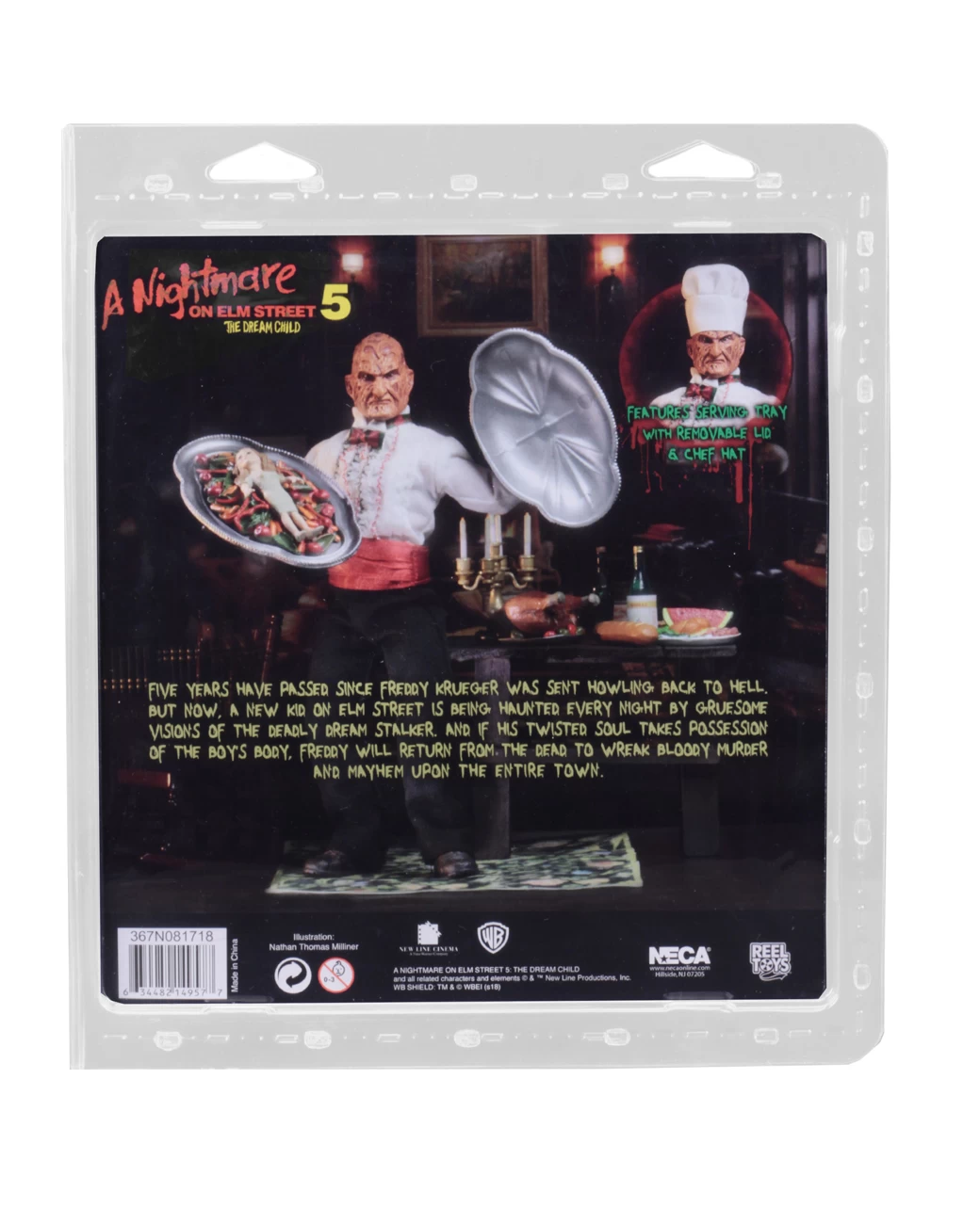 Nightmare On Elm Street Part 5 8" Action Figure Freddy Krueger (Chef) 6 Nightmare On Elm Street Part 5 8" Action Figure Freddy Krueger (Chef) - Image 4