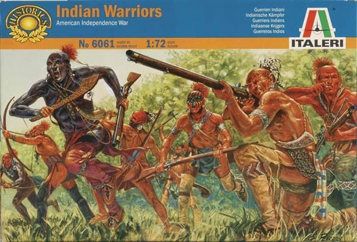 American Independence War Indian Warriors Miniatures (6061) 4 American Independence War Indian Warriors Miniatures (6061) - Image 2