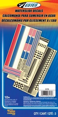 New Release 1 Waterslide Decal Set (003170)